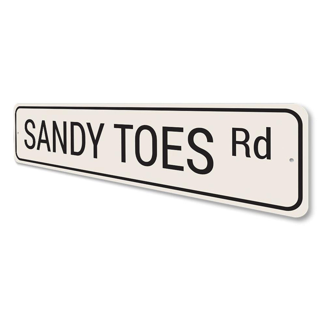 Sandy Toes Road Sign
