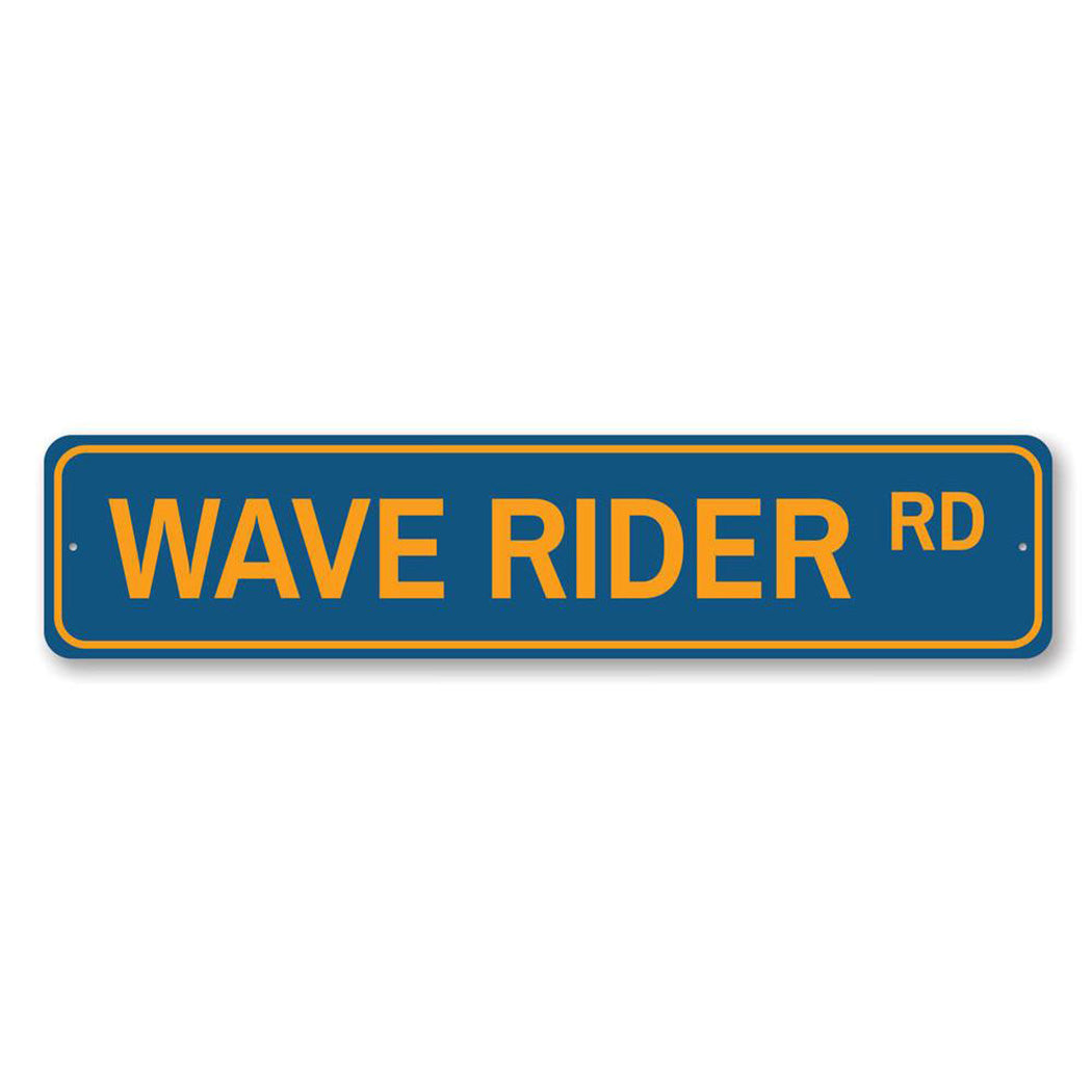 Wave Rider Road Sign