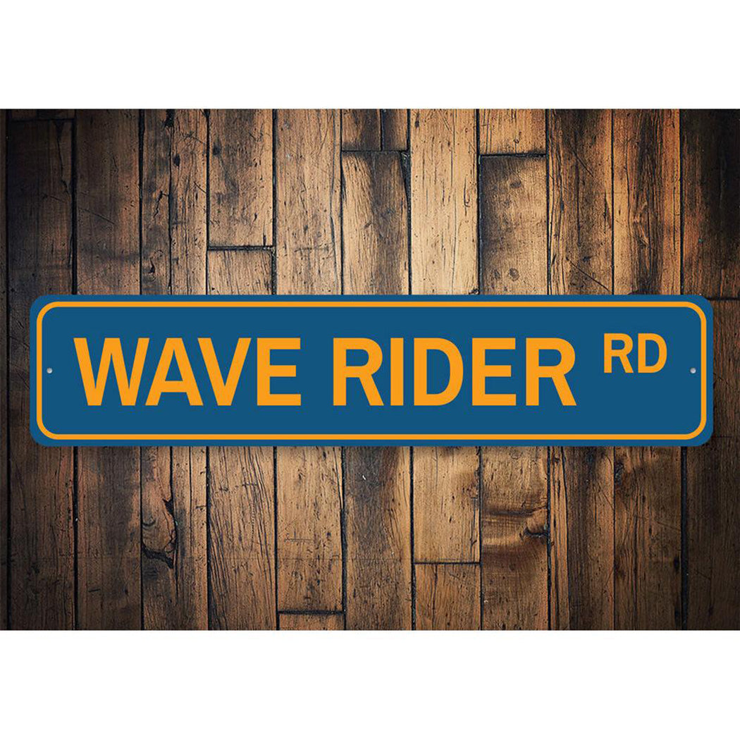 Wave Rider Road Sign