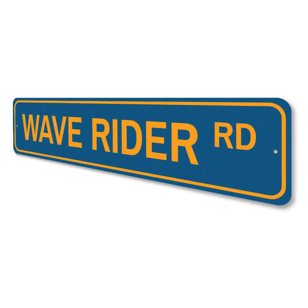 Wave Rider Road Sign