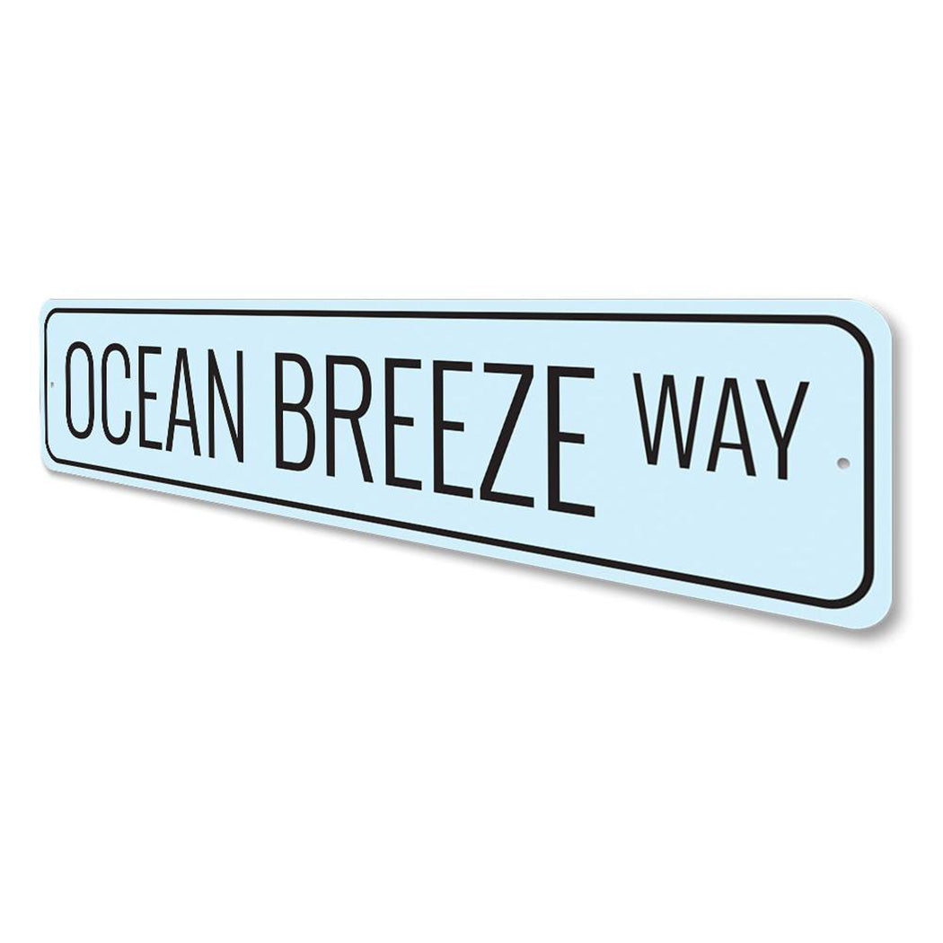 Ocean Breeze Way Sign