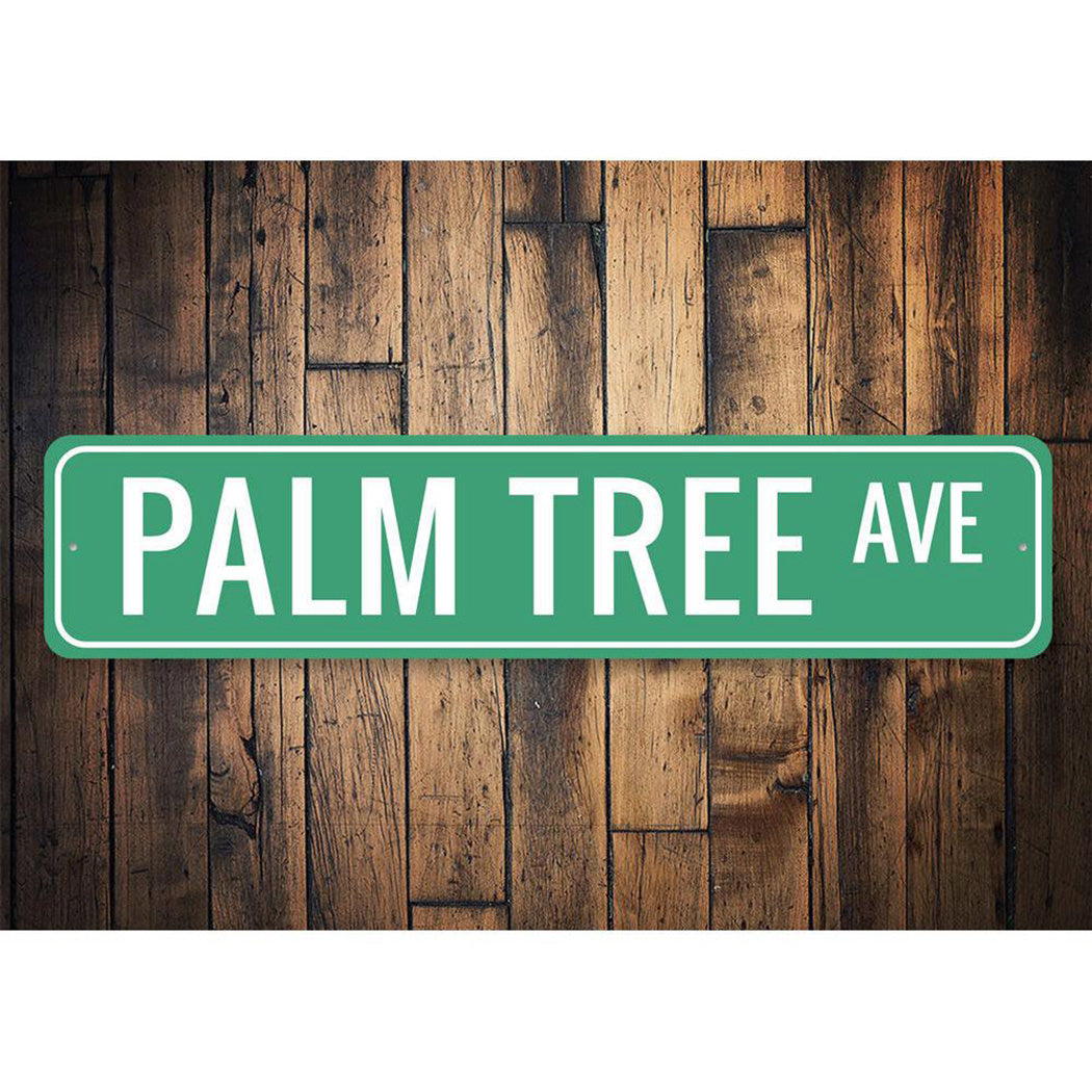 Palm Tree Avenue Sign