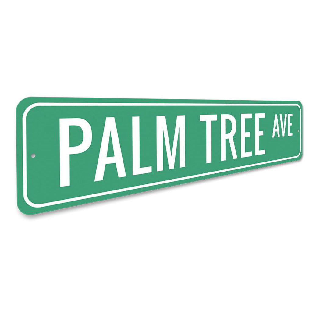 Palm Tree Avenue Sign