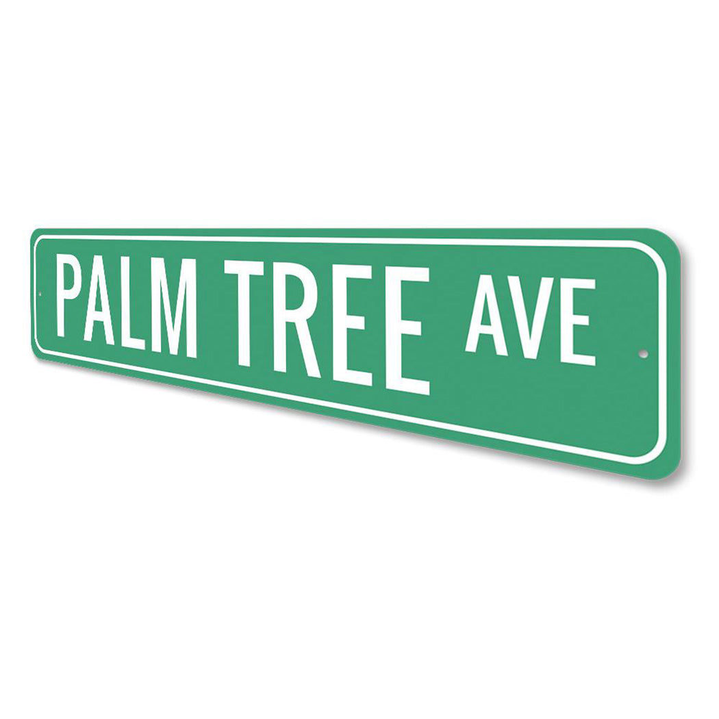 Palm Tree Avenue Sign