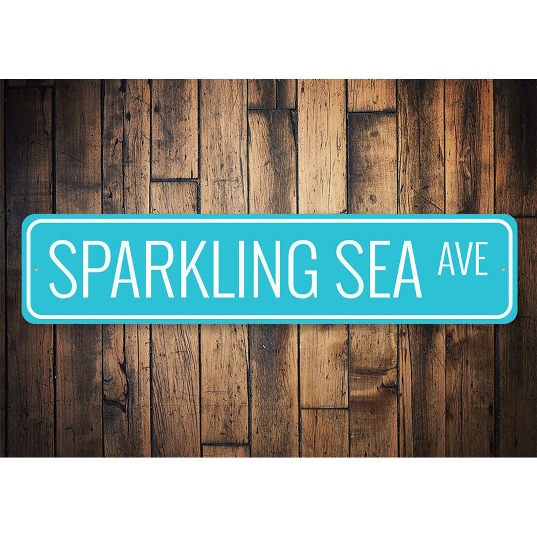 Sparkling Sea Avenue Sign