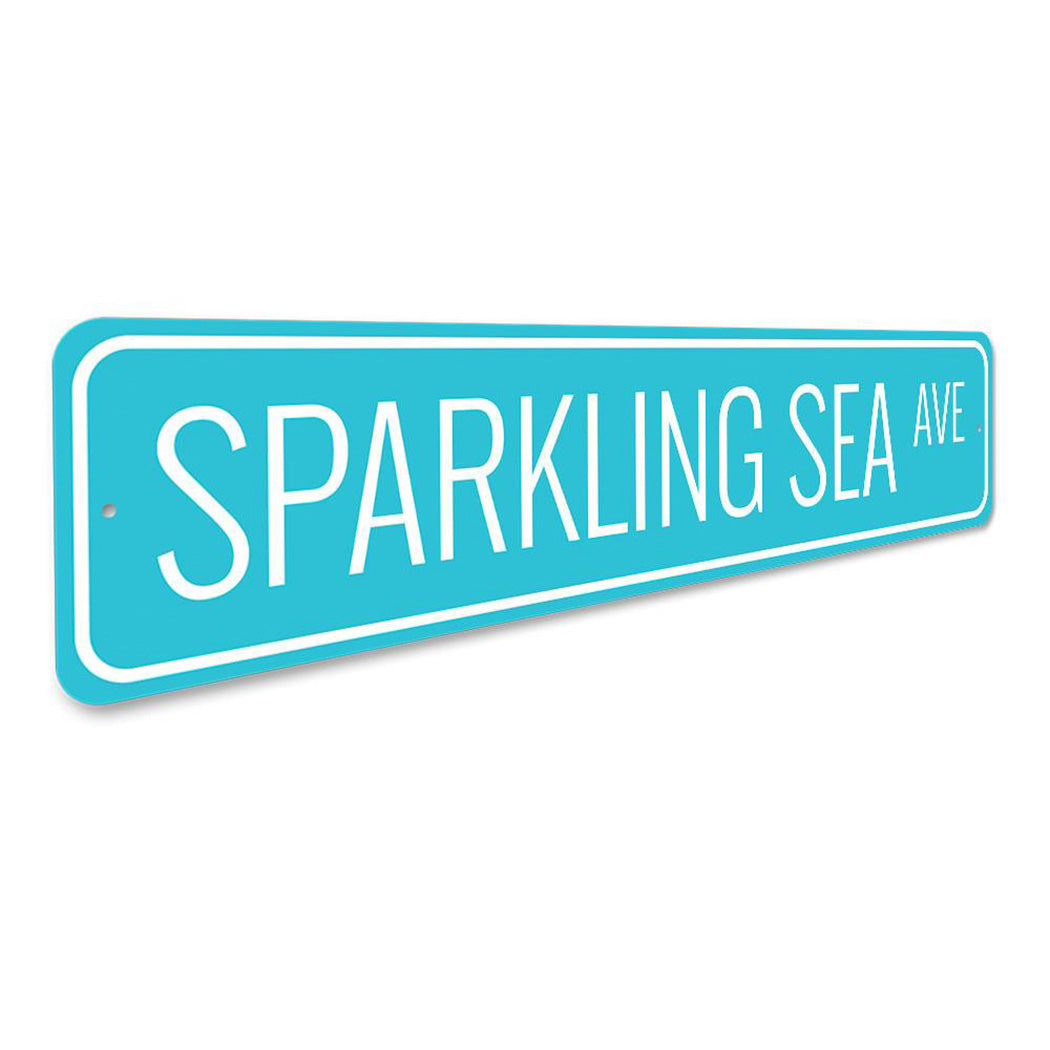 Sparkling Sea Avenue Sign