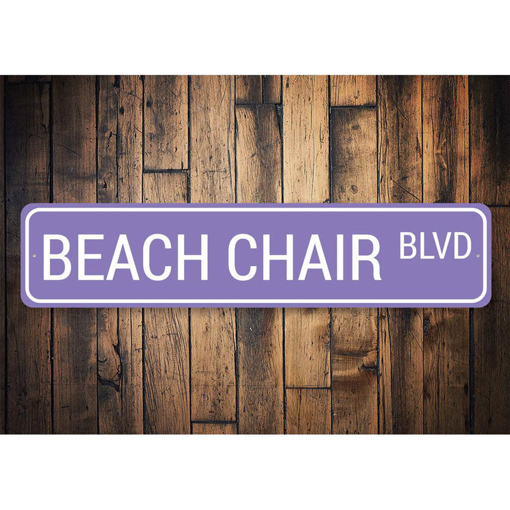 Beach Chair Blvd Sign