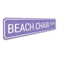 Beach Chair Blvd Sign