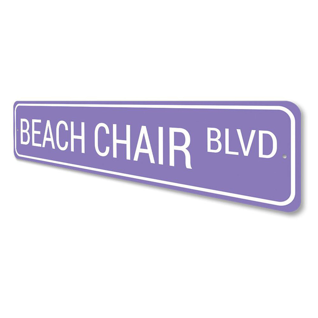 Beach Chair Blvd Sign
