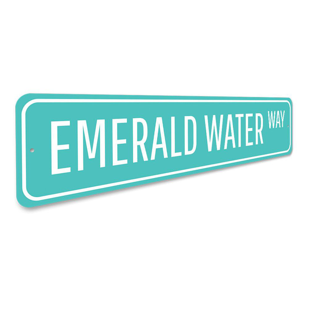 Emerald Water Way Sign