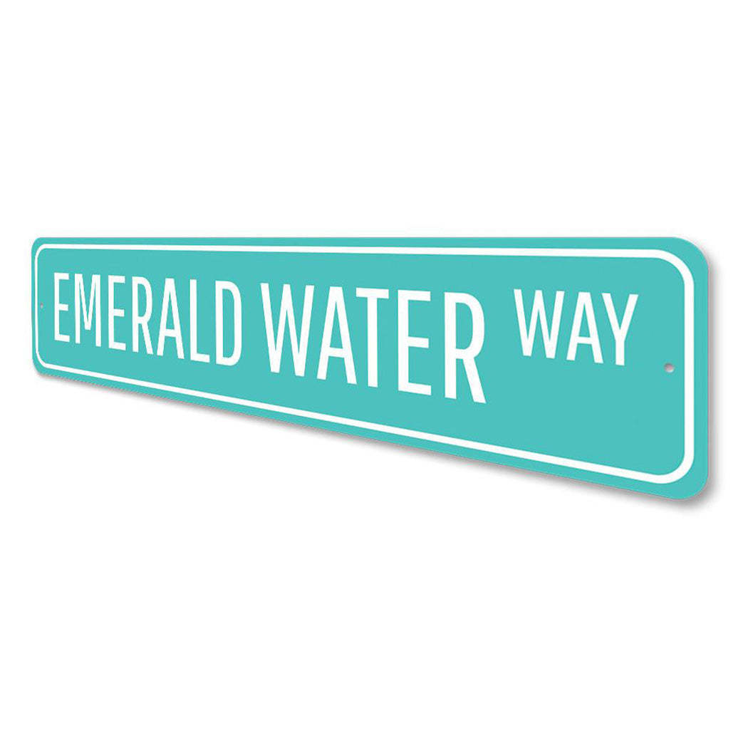 Emerald Water Way Sign