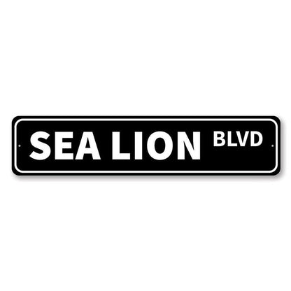 Sea Lion Blvd Metal Sign