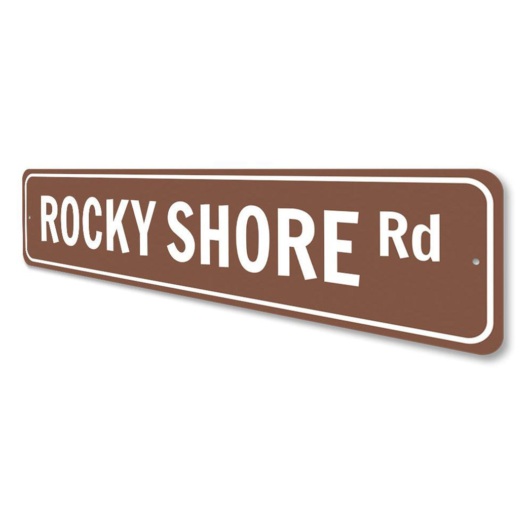 Rocky Shore Road Sign