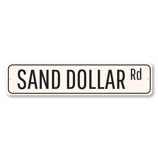 Sand Dollar Road Metal Sign