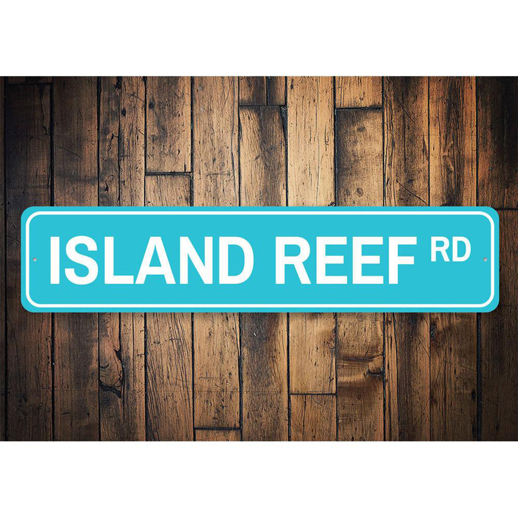 Island Reef Road Sign