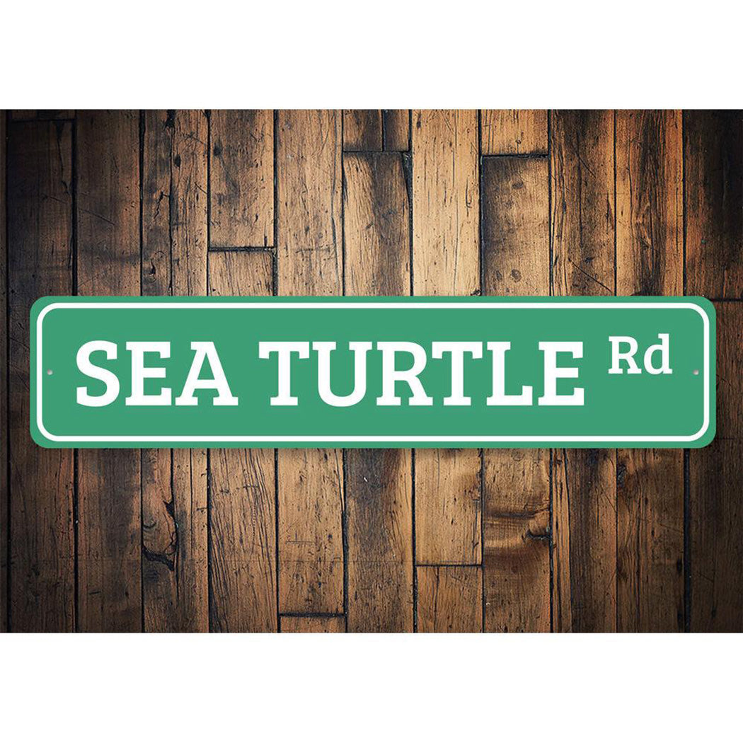 Sea Turtle Road Sign