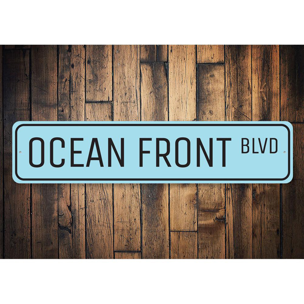 Oceanfront Blvd Sign