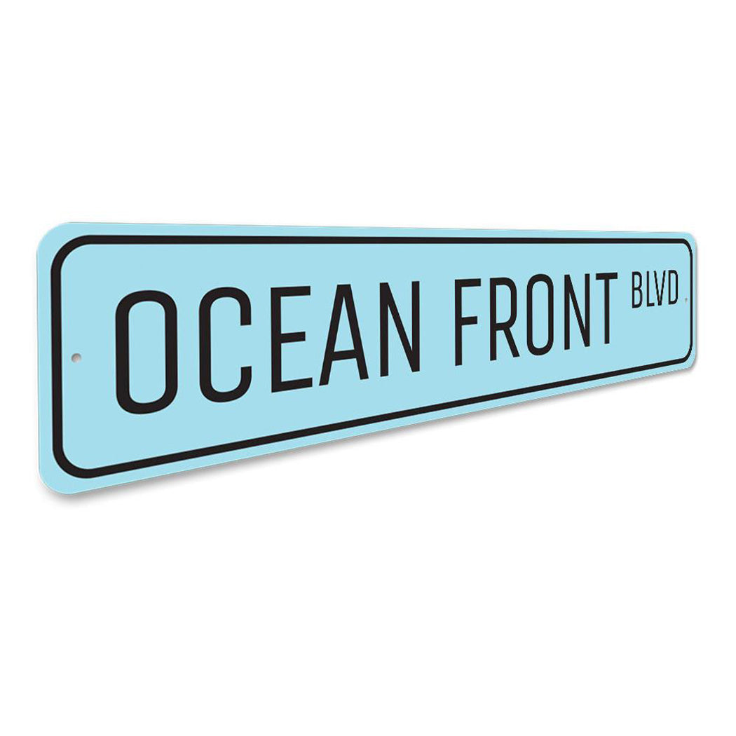 Oceanfront Blvd Sign