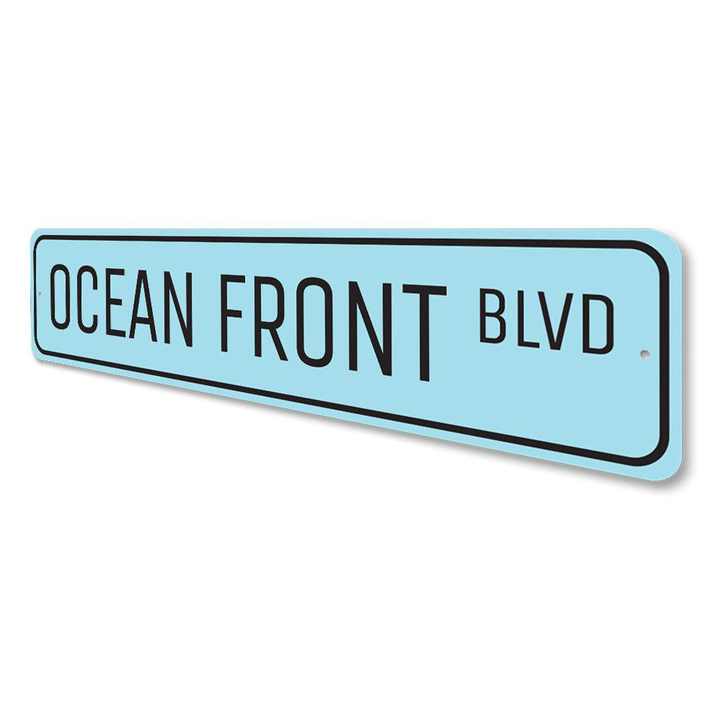 Oceanfront Blvd Sign