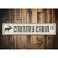 Country Cabin Lane Sign