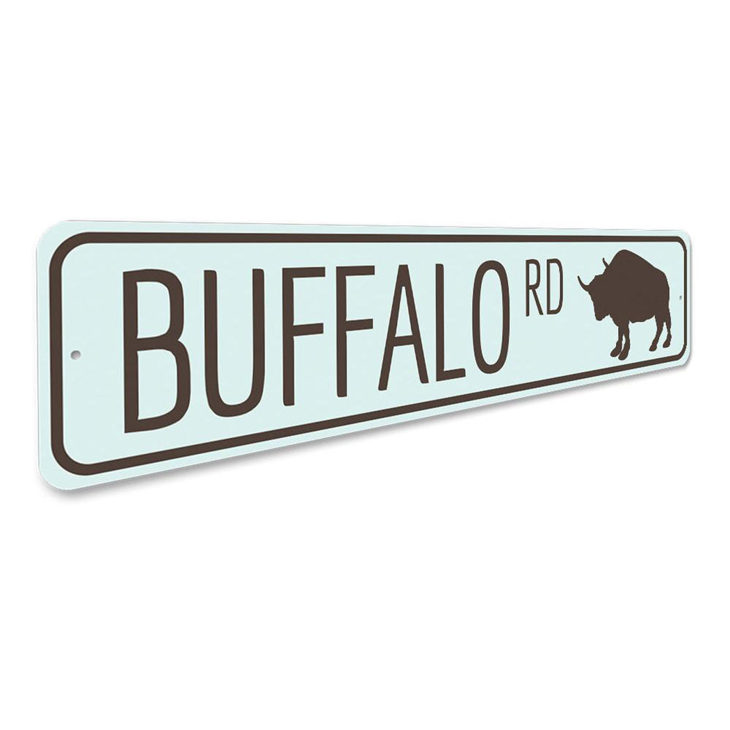 Buffalo Road Sign