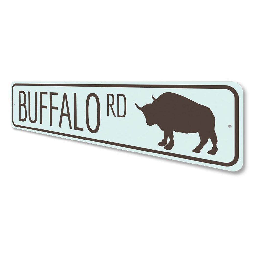 Buffalo Road Sign
