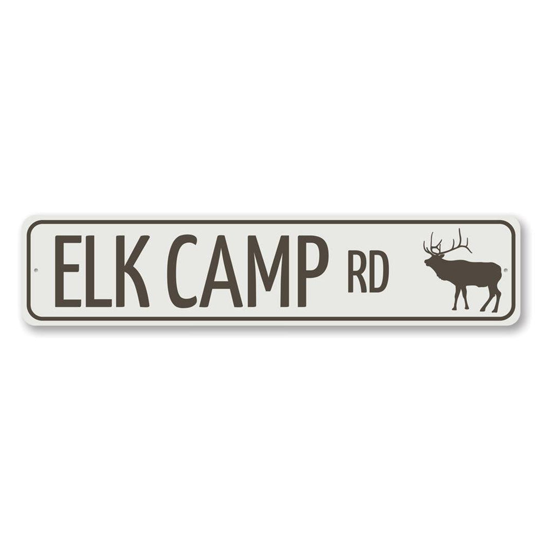 Elk Camp Road Metal Sign