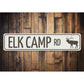Elk Camp Road Sign