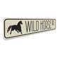 Wild Horse Road Sign