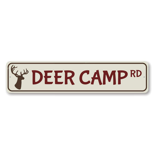 Deer Camp Road Metal Sign