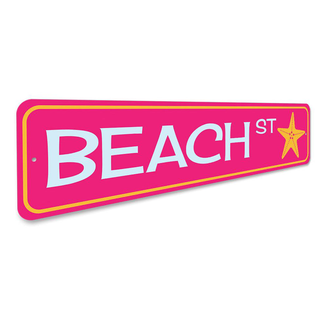Beach Street Sign