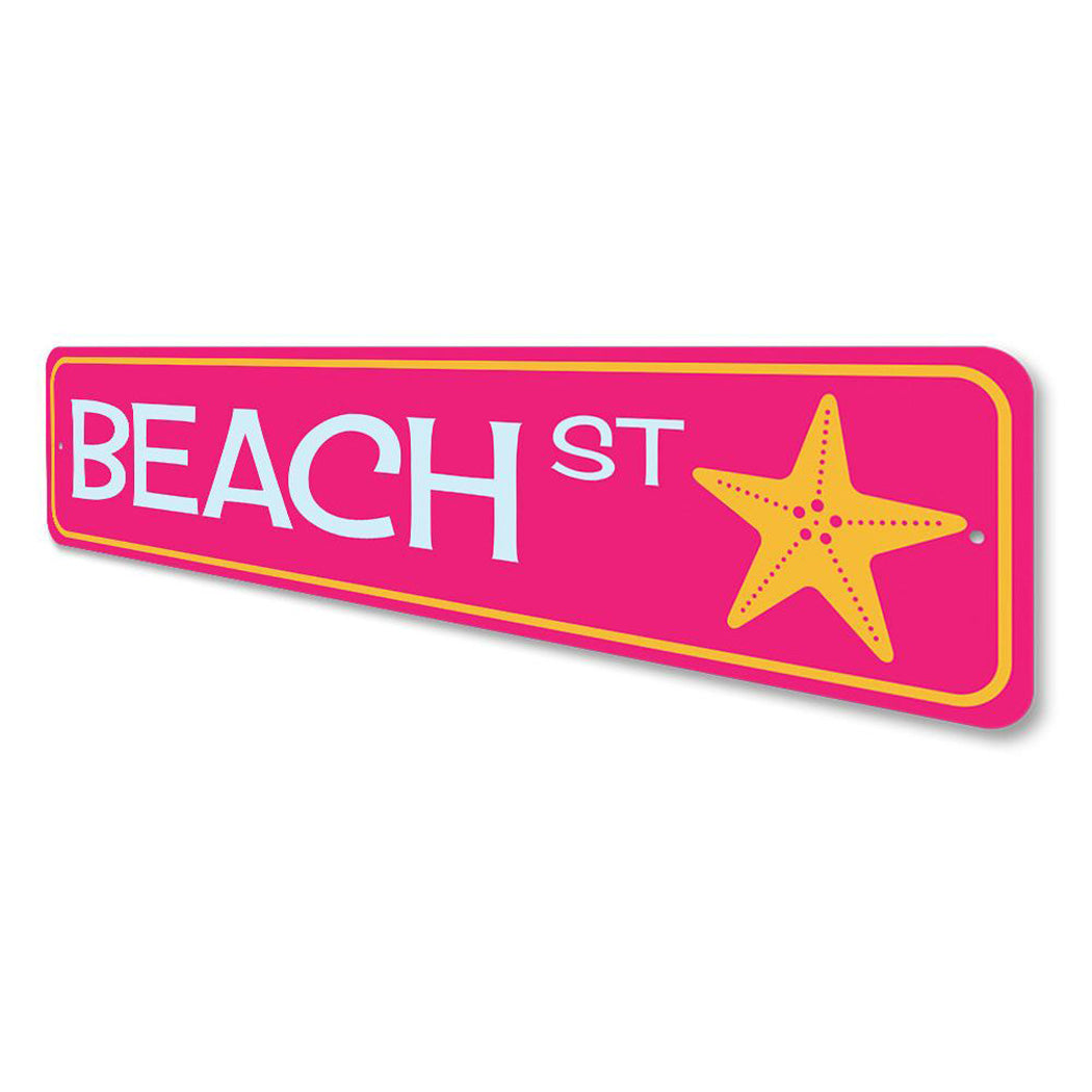 Beach Street Sign