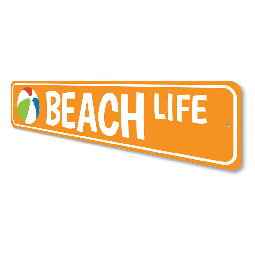 Beach Life Street Sign