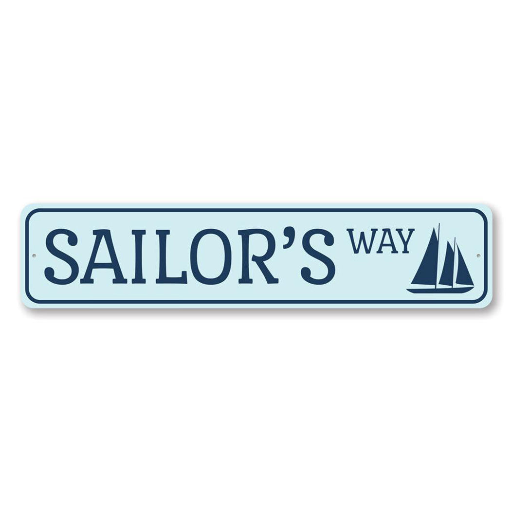 Sailors Way Metal Sign