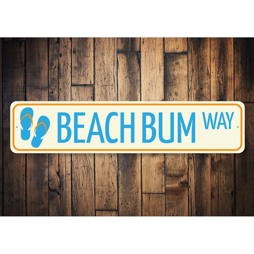 Beach Bum Way Sign