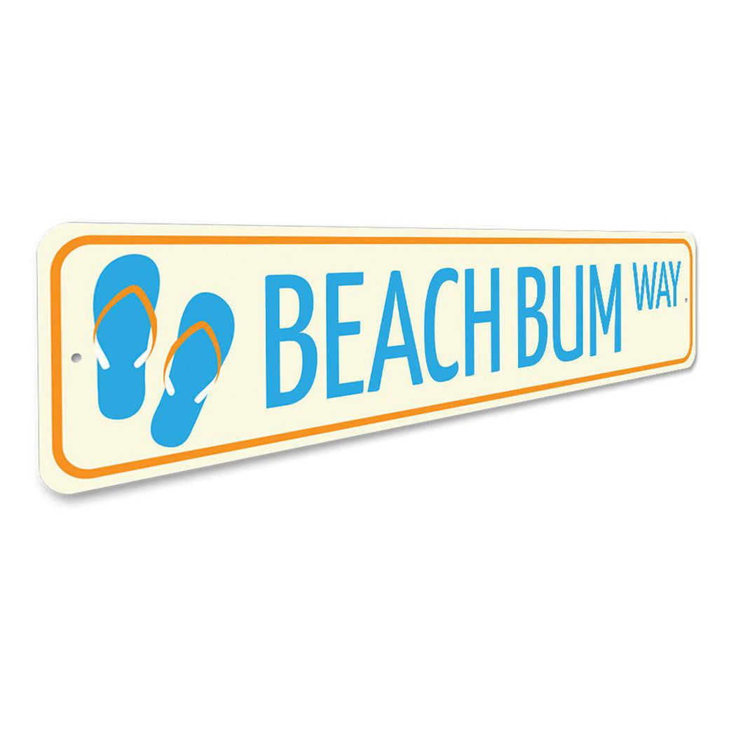 Beach Bum Way Sign