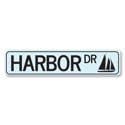 Harbor Drive Metal Sign