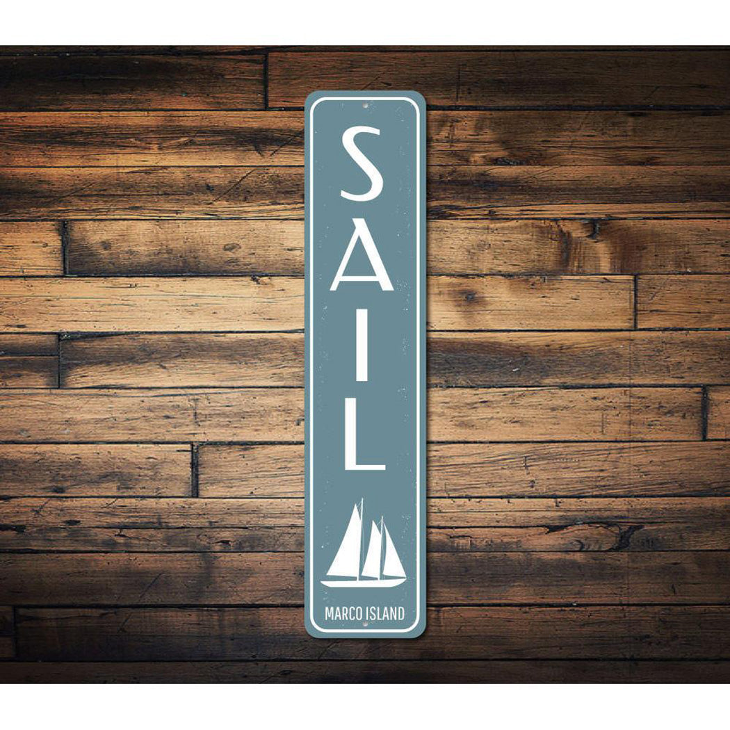 Sail Vertical Sign