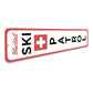 Ski Patrol Vertical Sign