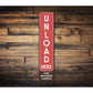 Unload Here Vertical Lodge Sign