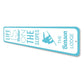 Life is Better on the Slopes Vertical Sign