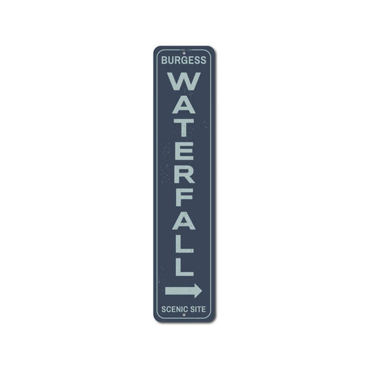 Waterfall Vertical Sign