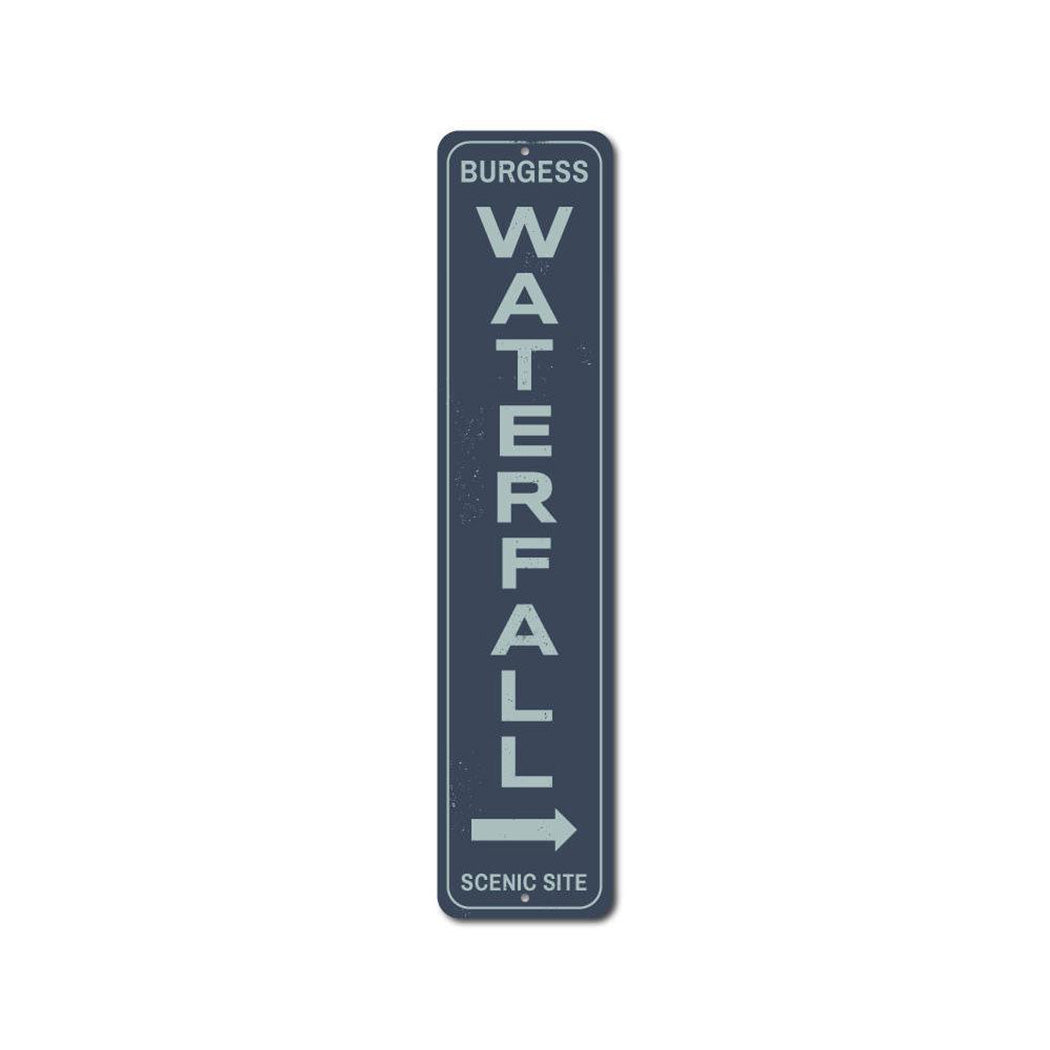 Waterfall Vertical Sign