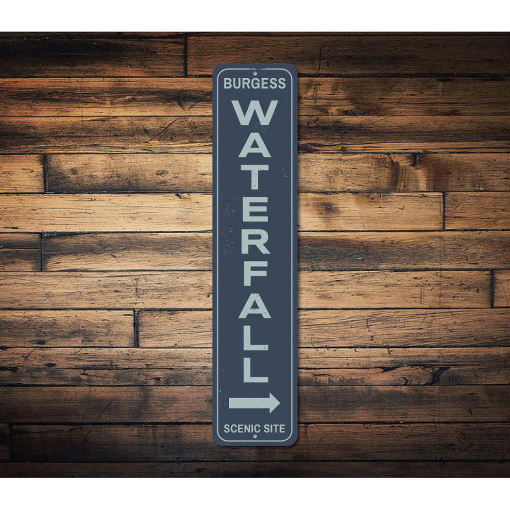 Waterfall Vertical Sign