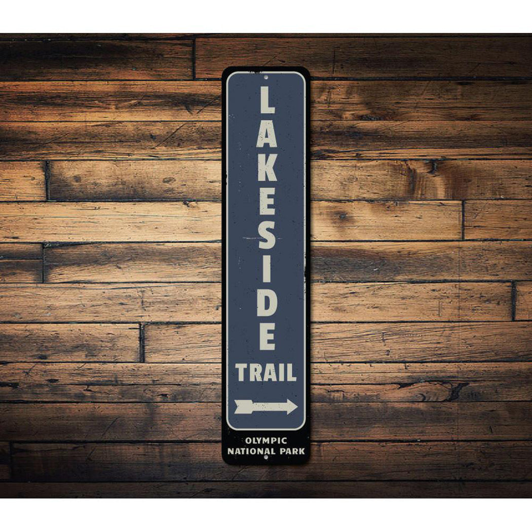 Lakeside Trail Arrow Sign