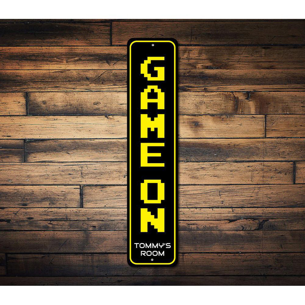 Game On Vertical Sign