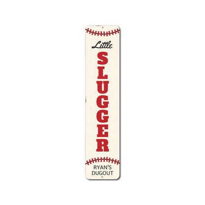 Little Slugger Metal Sign