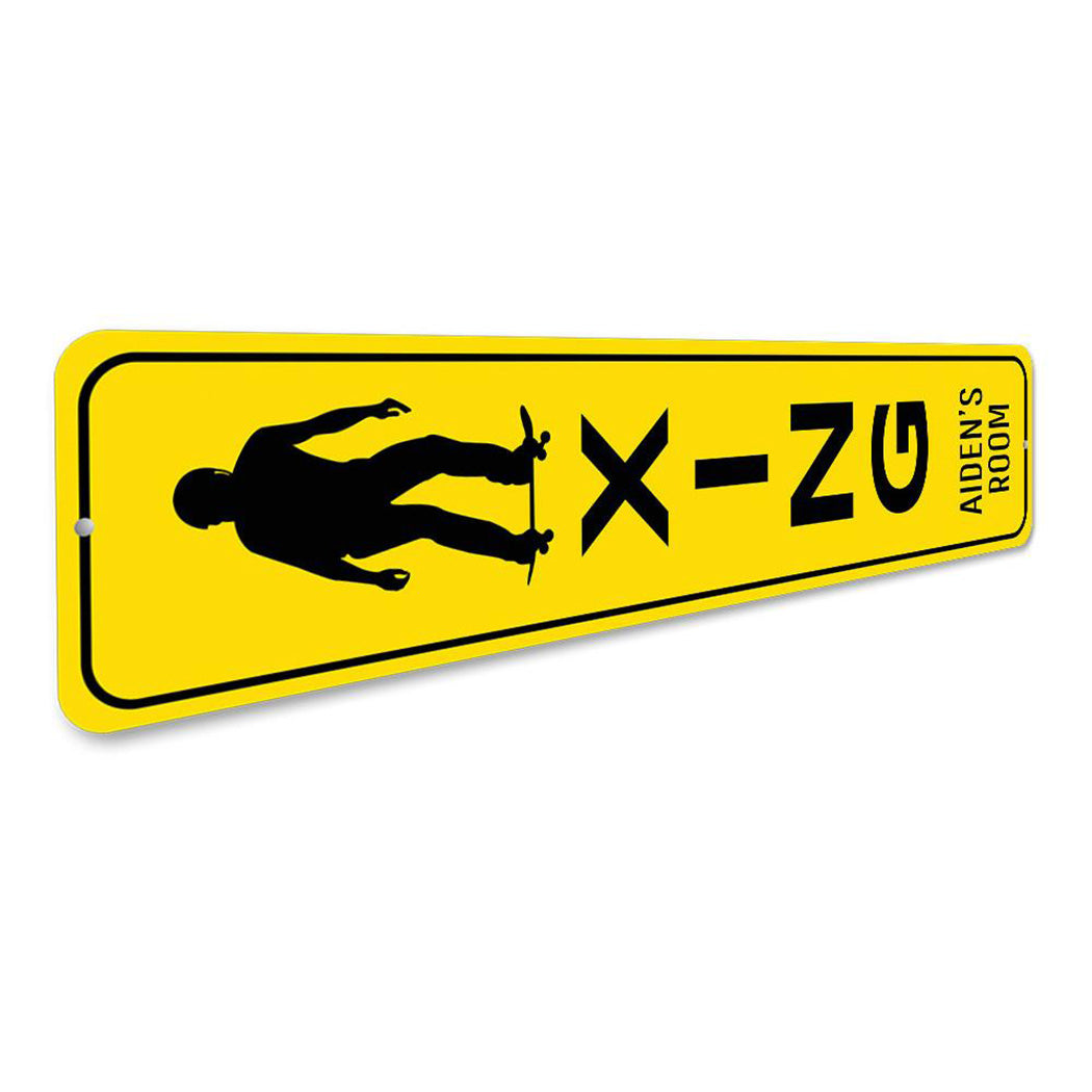 Skateboarder Crossing Sign