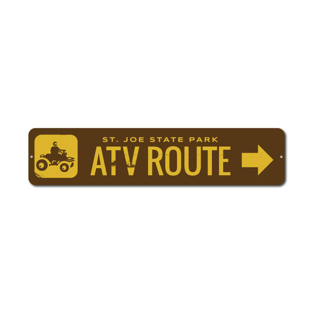 ATV Route Metal Sign