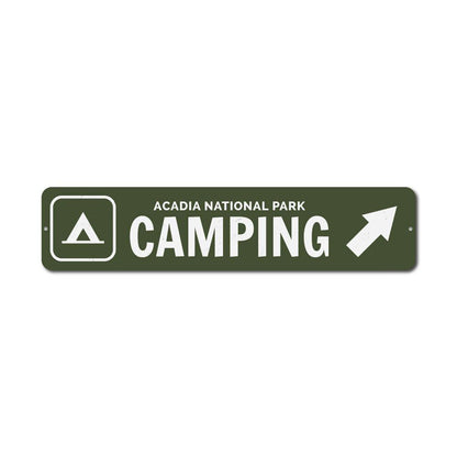Camping Metal Sign